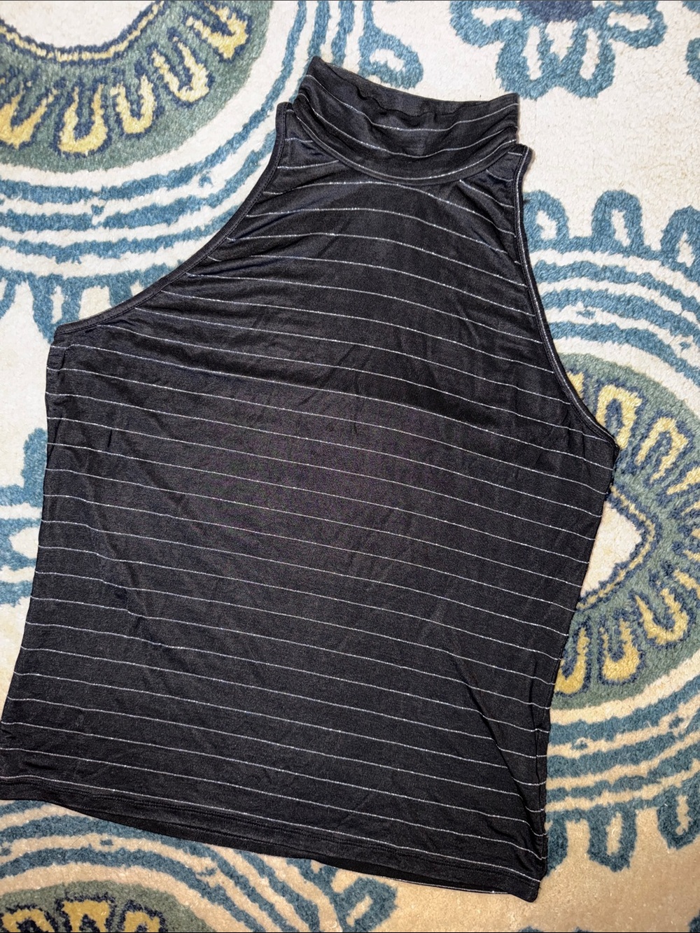 Versace Mock Neck Tank Top